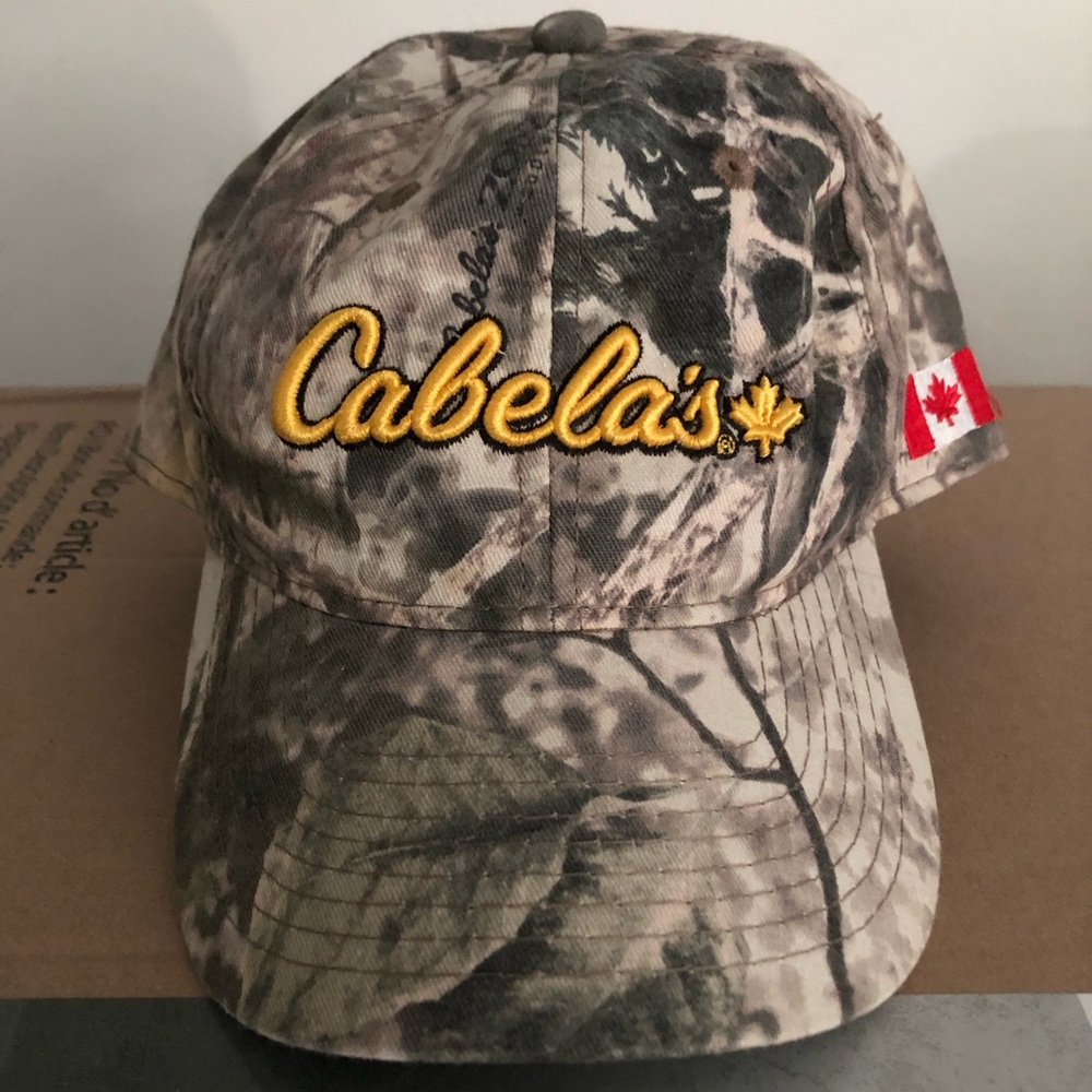Vintage Cabela’s fishing hunting camo cap hat unisex